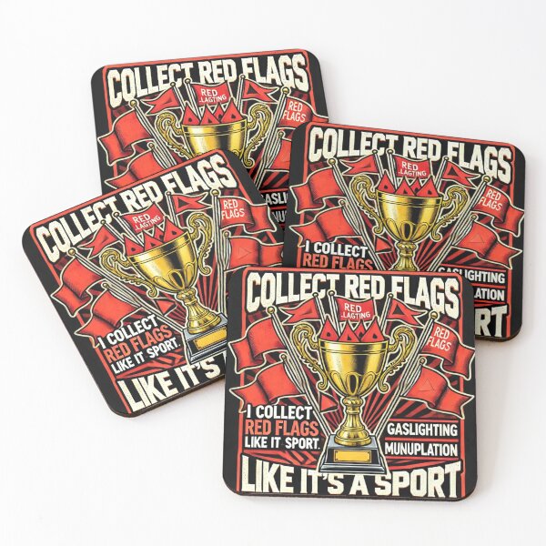 Item preview, Collecting Red Flags - Humorous Trophy Design designed and sold by Desireehaz.