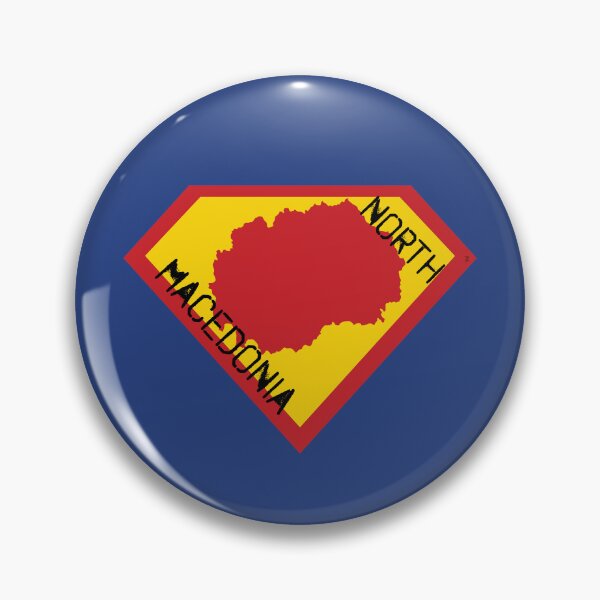 Item preview, SUPER NORTH MACEDONIA SHIELD - Freedom Is The Superpower -  SUPERHERO spellout design designed and sold by pelagio.