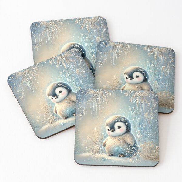 Item preview, Adorable Frost Penguin in a Winter Wonderland designed and sold by glowarya.