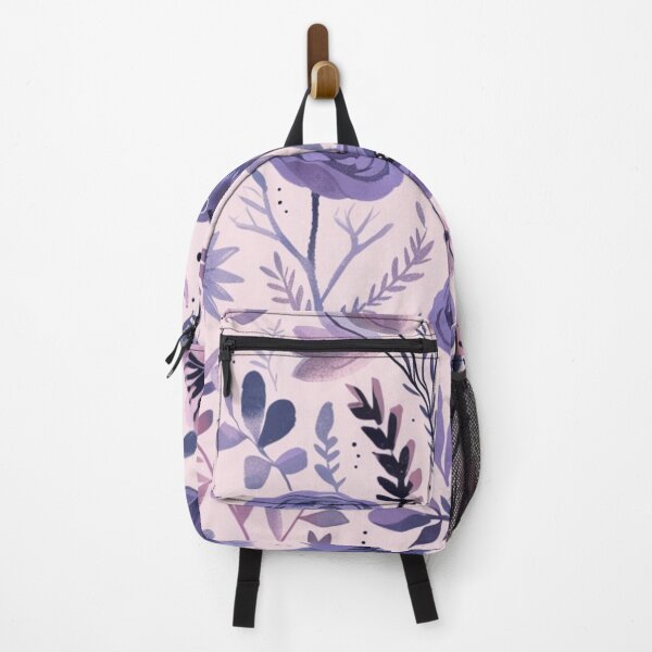 Item preview, Purple pastel floral pattern - whimsigoth dark cottagecore designed and sold by cocomelon168.