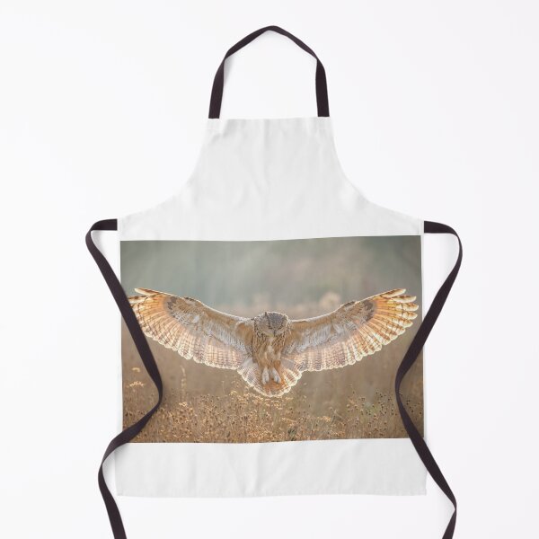 Item preview, Eagle Owl flying over autumn meadow designed and sold by Grang Art Artistic Designs.