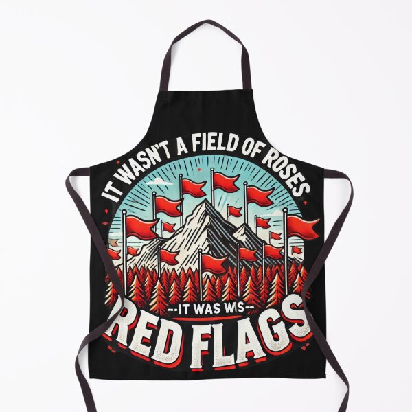 Item preview, Field of Red Flags - Humorous Landscape Design designed and sold by Desireehaz.