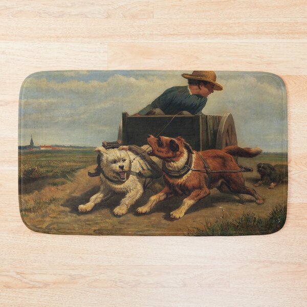 Item preview, Boy with a Dog Cart by Henriëtte Ronner  designed and sold by InnerCitadel.