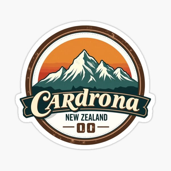 Item preview, Cardrona New Zealand Sticker designed and sold by trendie-tees.