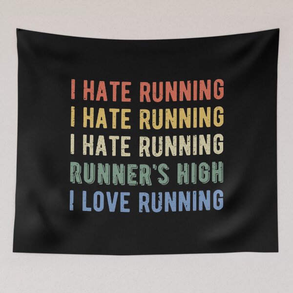 Item preview, Funny Runner - I Hate Running I designed and sold by Lemon Pepper.