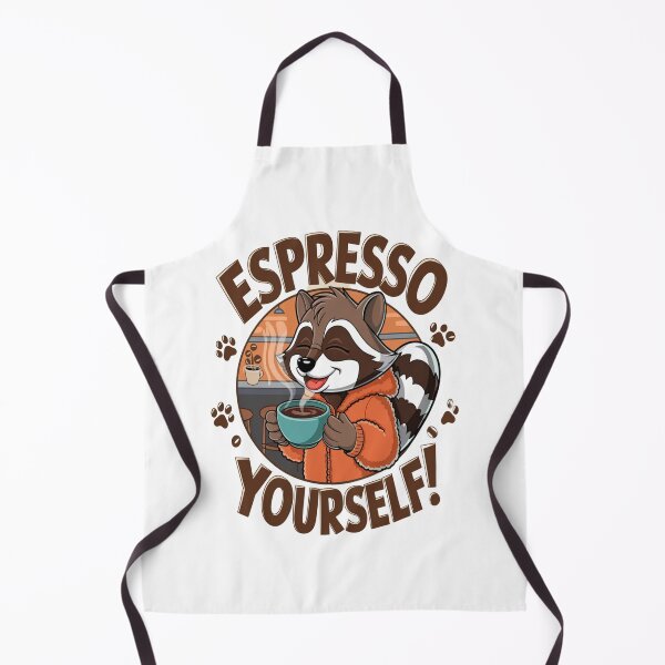 Item preview, Espresso Yourself – Cute Raccoon Coffee Lover Design designed and sold by Petpixy.