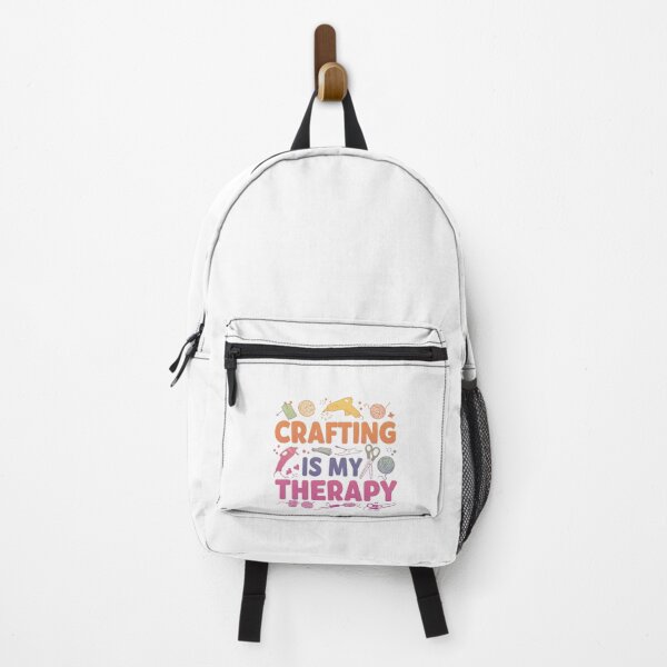 Item preview, Crafting Is My Therapy- pink designed and sold by FitEnvy.