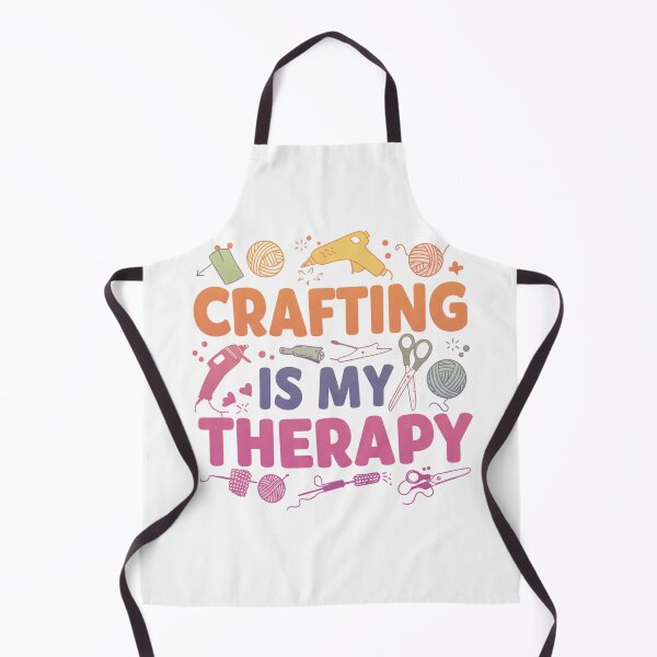 Item preview, Crafting Is My Therapy- pink designed and sold by FitEnvy.