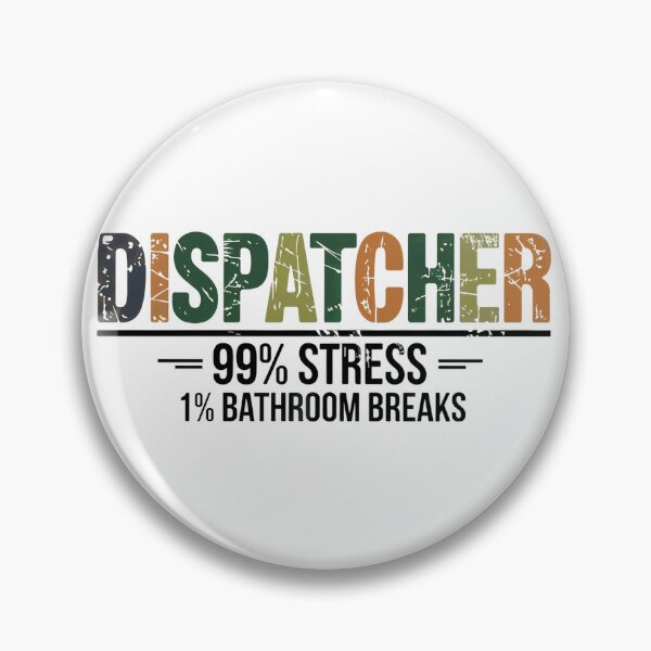 Item preview, Dispatcher funny, distressed style designed and sold by MadCatPrints.