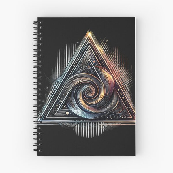 Item preview, Abstract Geometric Triangle Swirl - Cosmic Design designed and sold by Desireehaz.