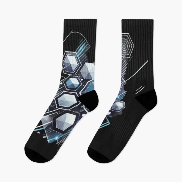 Item preview, Futuristic Geometric Design - Abstract Shapes with Glowing Accents designed and sold by Desireehaz.