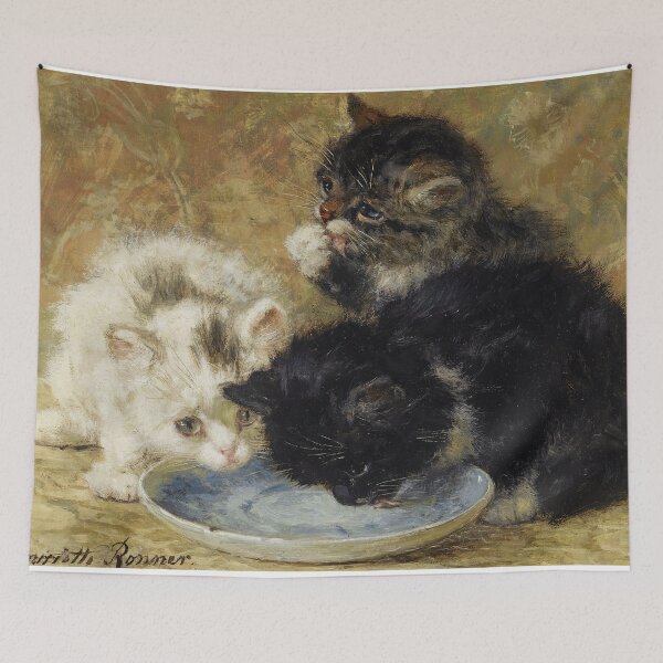Item preview, Three Kittens by Henriëtte Ronner-Knip designed and sold by InnerCitadel.