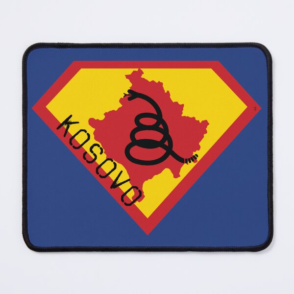 Item preview, KOSOVO SHIELD - Freedom Is The Superpower - Modern Gadsden Snake Flag - Dont Tread On Me SUPERHERO spellout design designed and sold by pelagio.