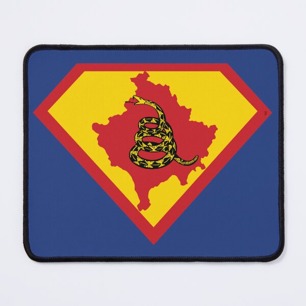 Item preview, KOSOVO SHIELD - Freedom Is The Superpower - Gadsden Snake Flag - Dont Tread On Me SUPERHERO design designed and sold by pelagio.