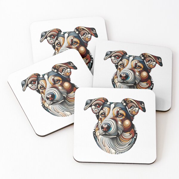 Item preview, Abstract Dog Vasarely Style image Great Design designed and sold by Creat-Des.