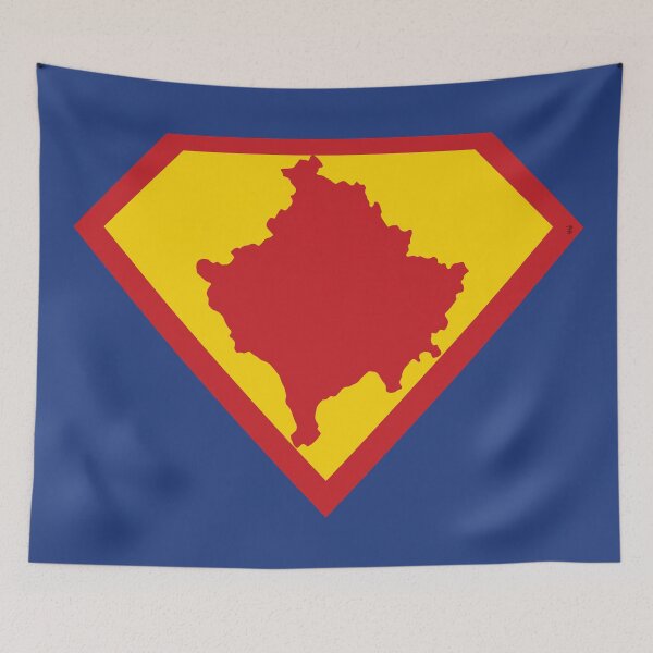Item preview, SUPER KOSOVO SHIELD - Freedom Is The Superpower - SUPERHERO design designed and sold by pelagio.