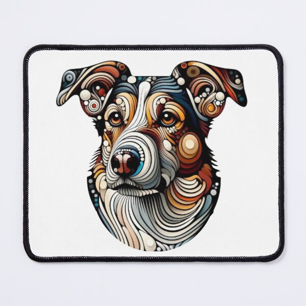 Item preview, Abstract Dog Vasarely Style image Great Design designed and sold by Creat-Des.