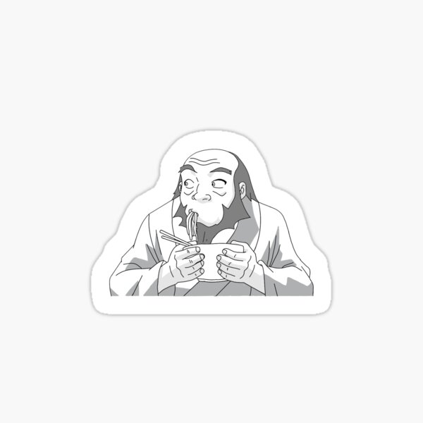 Item preview, Uncle Iroh in black and white  designed and sold by RomiTf.