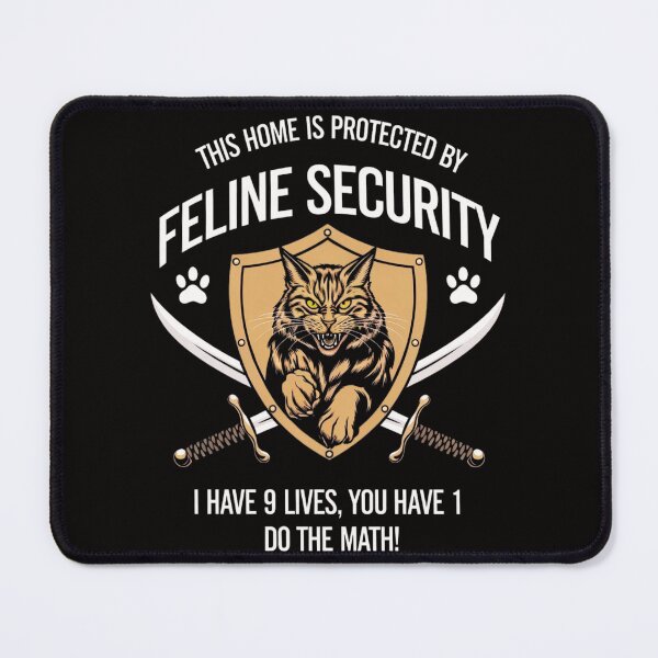 Item preview, feline security designed and sold by aipaint.