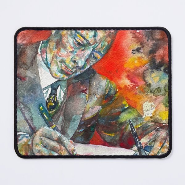 Item preview, ALBERT CAMUS - watercolor portrait .7 designed and sold by lautir.