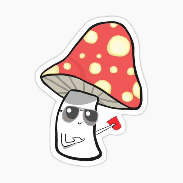 Cartoon Fungi Stickers | Redbubble