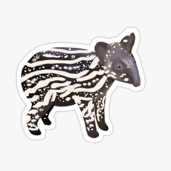 Vista previa del artículo con la obra «Baby Tapir», diseñado y vendido por hollyporshaa.