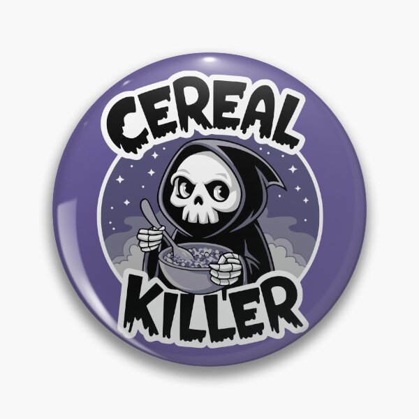 Item preview, Cereal Killer! Funny Grim Reaper Food Pun designed and sold by PMCreative.