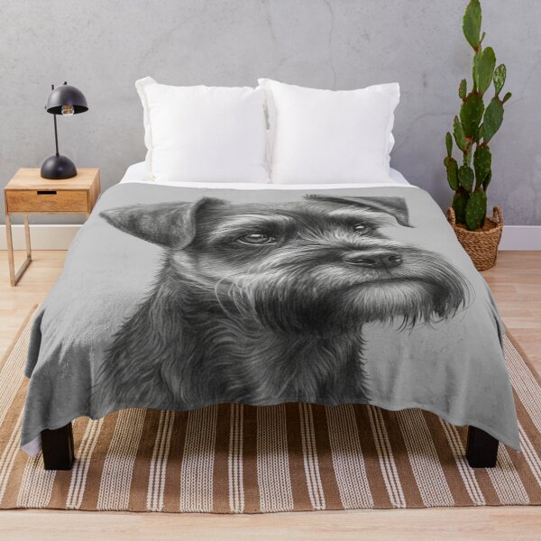 Item preview, Charcoal Style Miniature Schnauzer Mongrel Dog designed and sold by lascositasdetri.