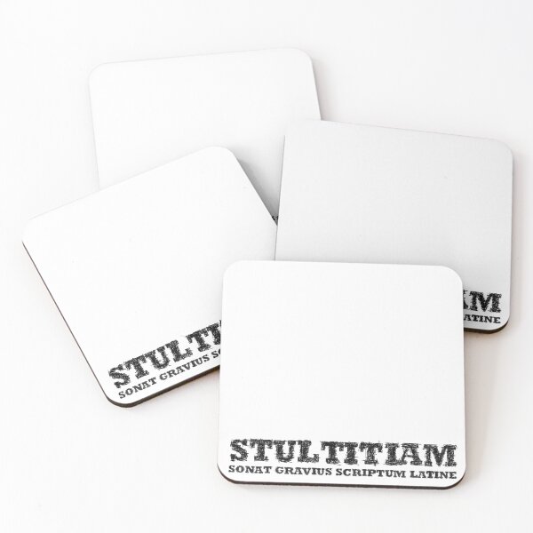Item preview, stultitiam - serious idiotic latin quote designed and sold by BeJahMan.