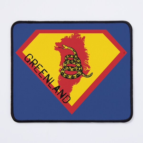 Item preview, GREENLAND SHIELD - Freedom Is The Superpower - Gadsden Snake Flag - Dont Tread On Me SUPERHERO spellout design designed and sold by pelagio.