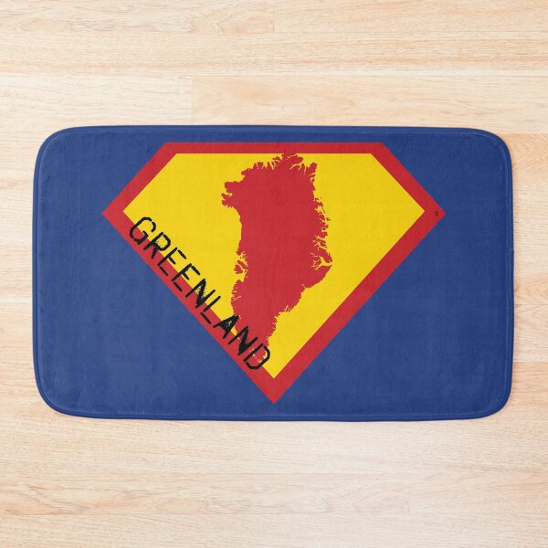 Item preview, SUPER GREENLAND SHIELD - Freedom Is The Superpower - SUPERHERO spellout design designed and sold by pelagio.