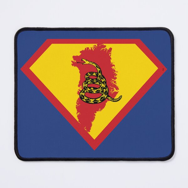 Item preview, GREENLAND SHIELD - Freedom Is The Superpower - Gadsden Snake Flag - Dont Tread On Me SUPERHERO design designed and sold by pelagio.