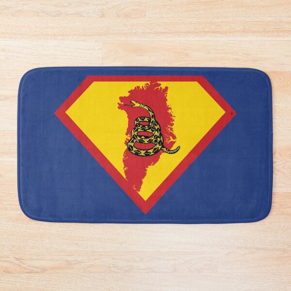 Item preview, GREENLAND SHIELD - Freedom Is The Superpower - Gadsden Snake Flag - Dont Tread On Me SUPERHERO design designed and sold by pelagio.