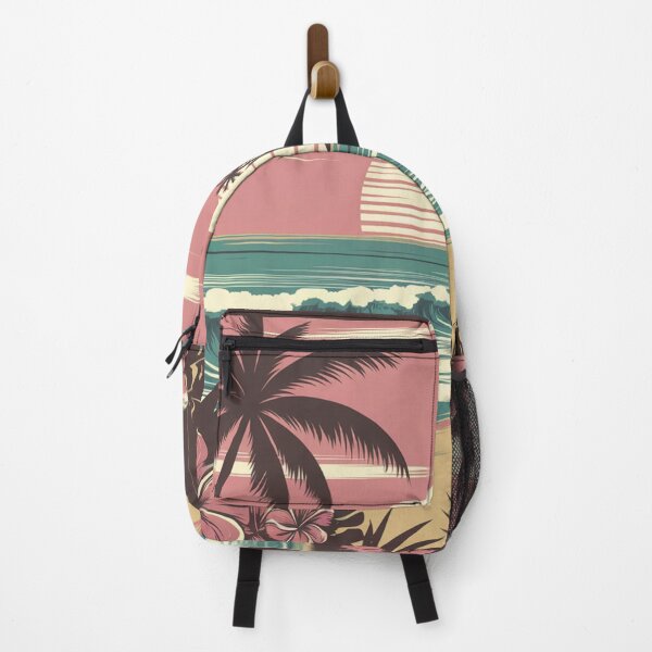 Item preview, Retro Tropical Sunset Beach - Vintage Hawaiian Surf Paradise designed and sold by TopUpDesign.