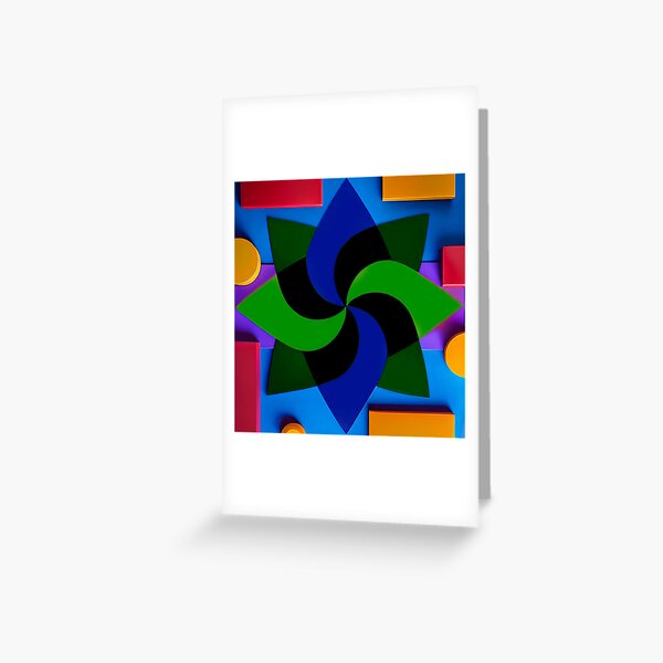 Item preview, Vibrant Symmetry – A Fusion of Geometry and Color designed and sold by baindy.