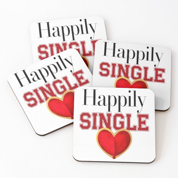 Item preview, Happily Single – Funny Relationship Status designed and sold by Taans-Creation.