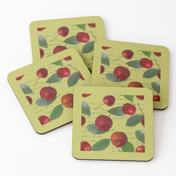 Item preview, CRABAPPLE JELLY HALFDROP BLACK TEXT ON GREEN bfbd5a designed and sold by Art in My Loft.