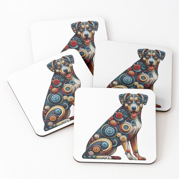 Item preview, Abstract Dog Vasarely Style image Great Design designed and sold by Creat-Des.