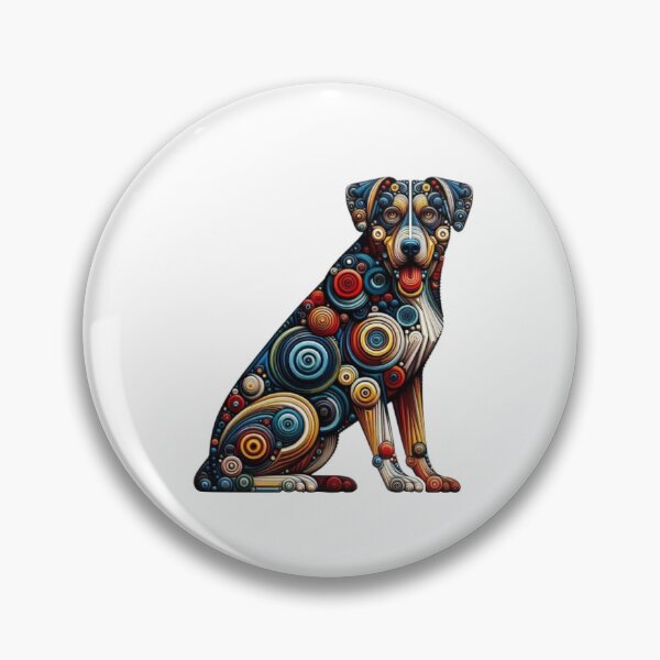 Item preview, Abstract Dog Vasarely Style image Great Design designed and sold by Creat-Des.
