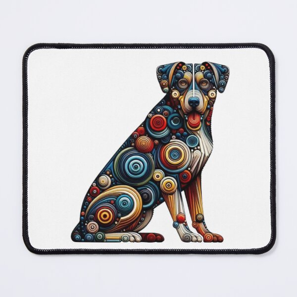 Item preview, Abstract Dog Vasarely Style image Great Design designed and sold by Creat-Des.
