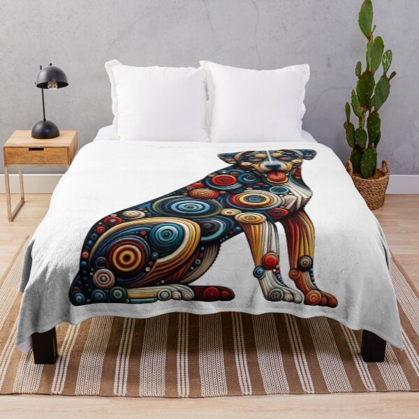 Item preview, Abstract Dog Vasarely Style image Great Design designed and sold by Creat-Des.