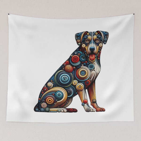 Item preview, Abstract Dog Vasarely Style image Great Design designed and sold by Creat-Des.