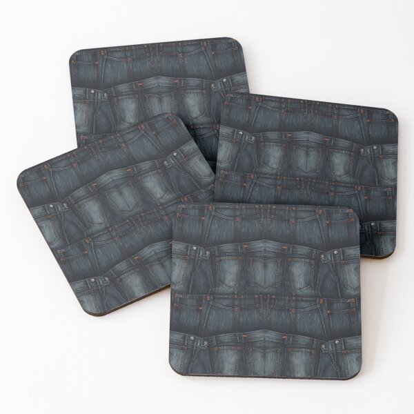 Item preview, Layered Denim Crayon Pattern designed and sold by Glam-OOTD.
