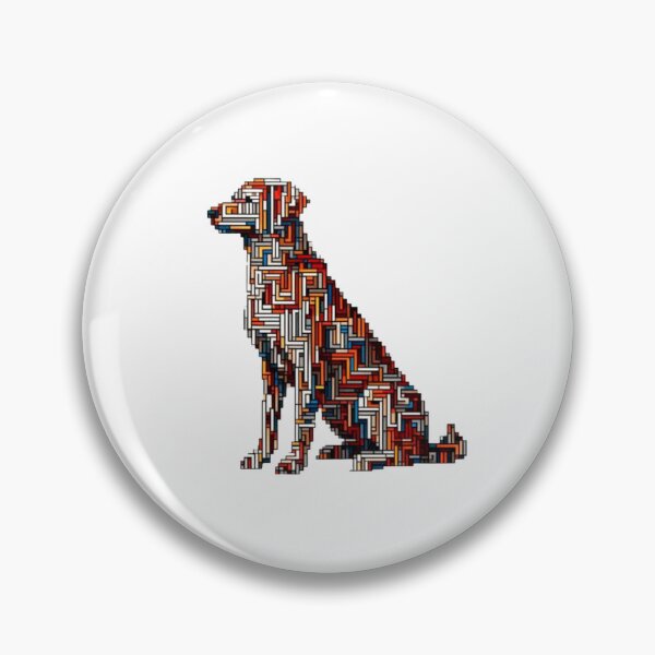 Item preview, Abstract Dog Vasarely Style image Great Design designed and sold by Creat-Des.