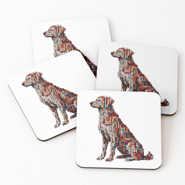 Item preview, Abstract Dog Vasarely Style image Great Design designed and sold by Creat-Des.