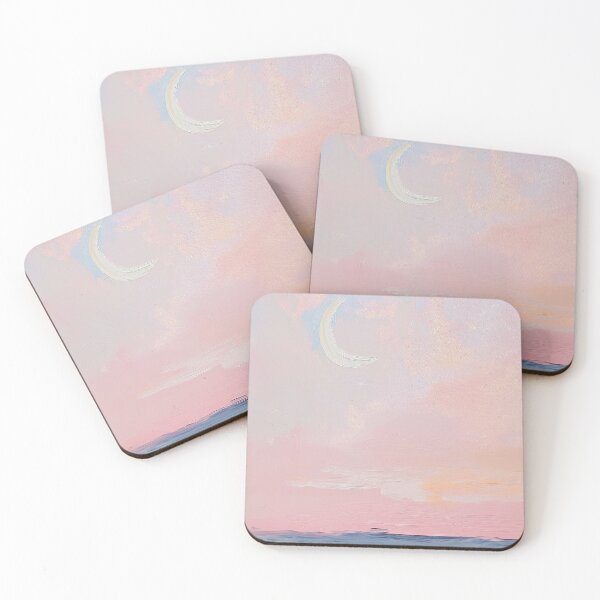 Item preview, Luna Abstracta Pastel Mar Minimalista Rosa designed and sold by ArtHouseNiklas.