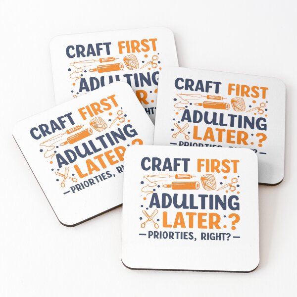 Item preview, Craft First, Adulting Later designed and sold by FitEnvy.
