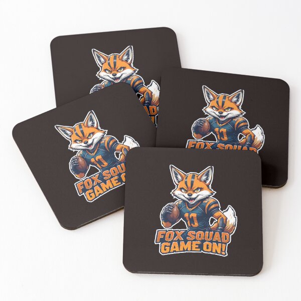 Item preview, Fox Squad Game On Football Mascot designed and sold by NileNova.