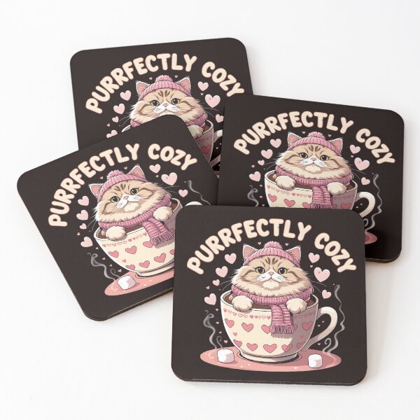 Item preview, Purrfectly Cozy Cat in a Teacup | Cute Cat Lover Gift designed and sold by NileNova.