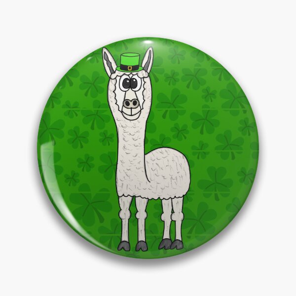 Item preview, St Patrick's Day Llama Irish Funny designed and sold by doodlerob.